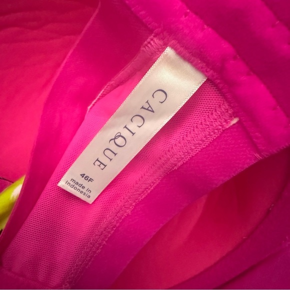 Cacique Lane Bryant Printed Boost Balconette Bra With Cutout Mini Floral 46F - Picture 5 of 10